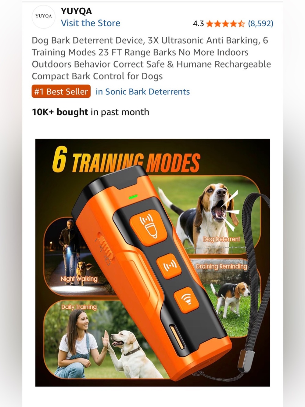 Dog Trainer Remote.  Ultrasonic. New without box.